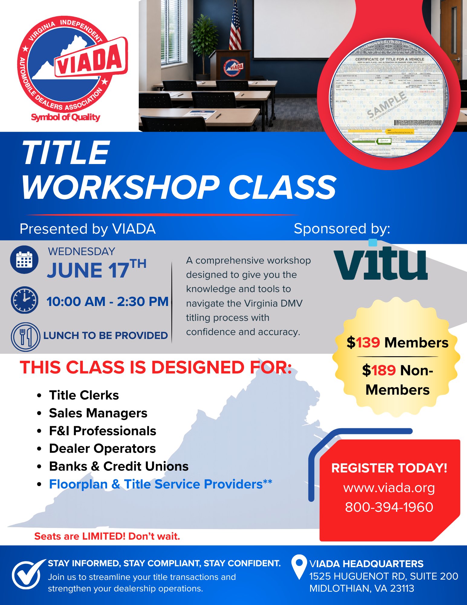 VIADA Title Class 